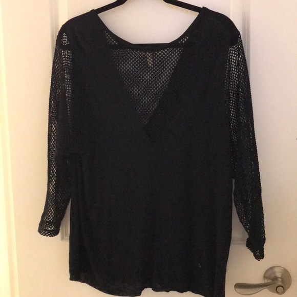 LF BLACK MESH LONG SLEEVE - Picture 2 of 3